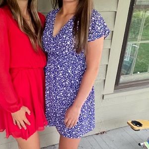 Blue Floral Dress